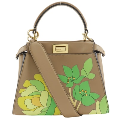 フェンディ ピーカブーミニ フラワー 2WAYショルダー 8BN244 レディー