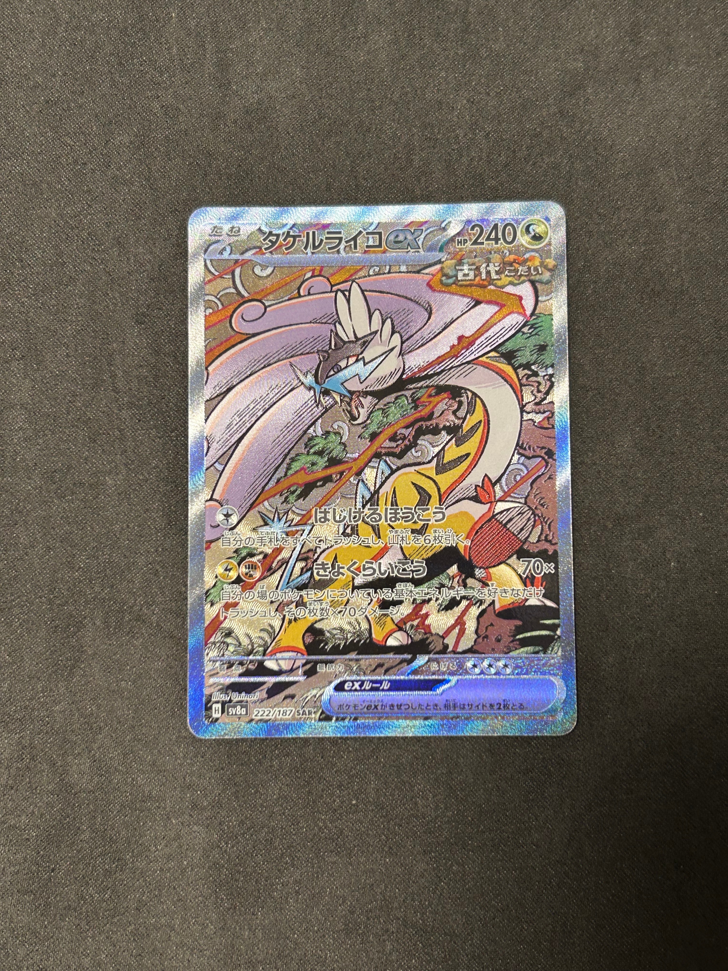 タケルライコex SAR [SV8a 222/187](ハイクラスパック「テラスタルフェスex」)