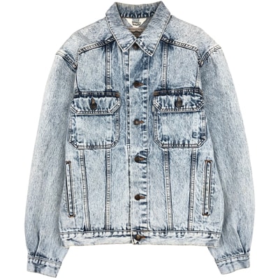 古着 80年代 リーバイス Levi's 70511-0608 ケミカルウォッシュ デニムジャケット Gジャン イタリア製 メンズS相当 ヴィンテージ/eaa663757