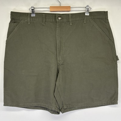 古着 カーハート Carhartt ショートパンツ ダック 大きいサイズ ワーク ペインター デッドストック タグ付き w44 カーキ メンズ