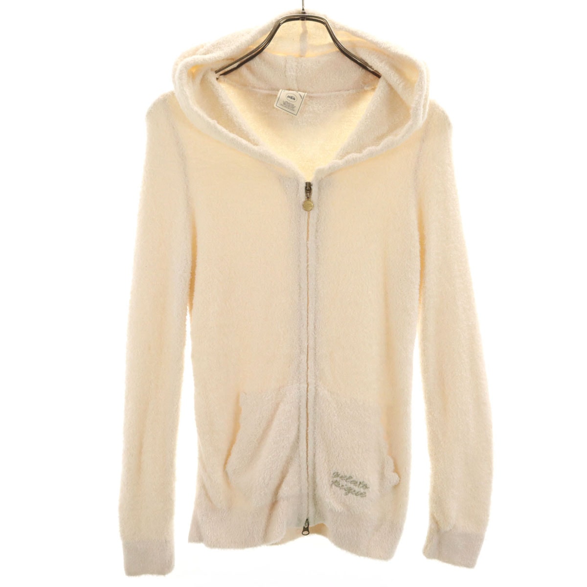 gelato pique ジェラートピケ 長袖 ジップパーカー F アイボリー ルームウェア