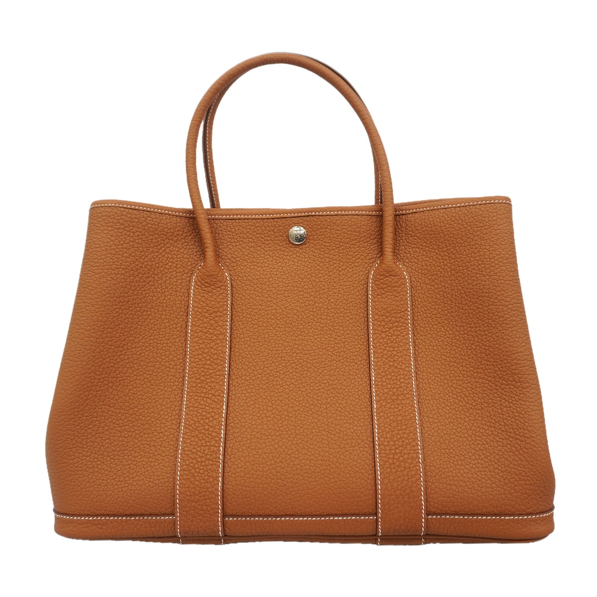 【6kd4809】エルメス トートバッグ ガーデンパーティPM ネゴンダ ゴールド シルバー金具 B刻印【中古】レディース