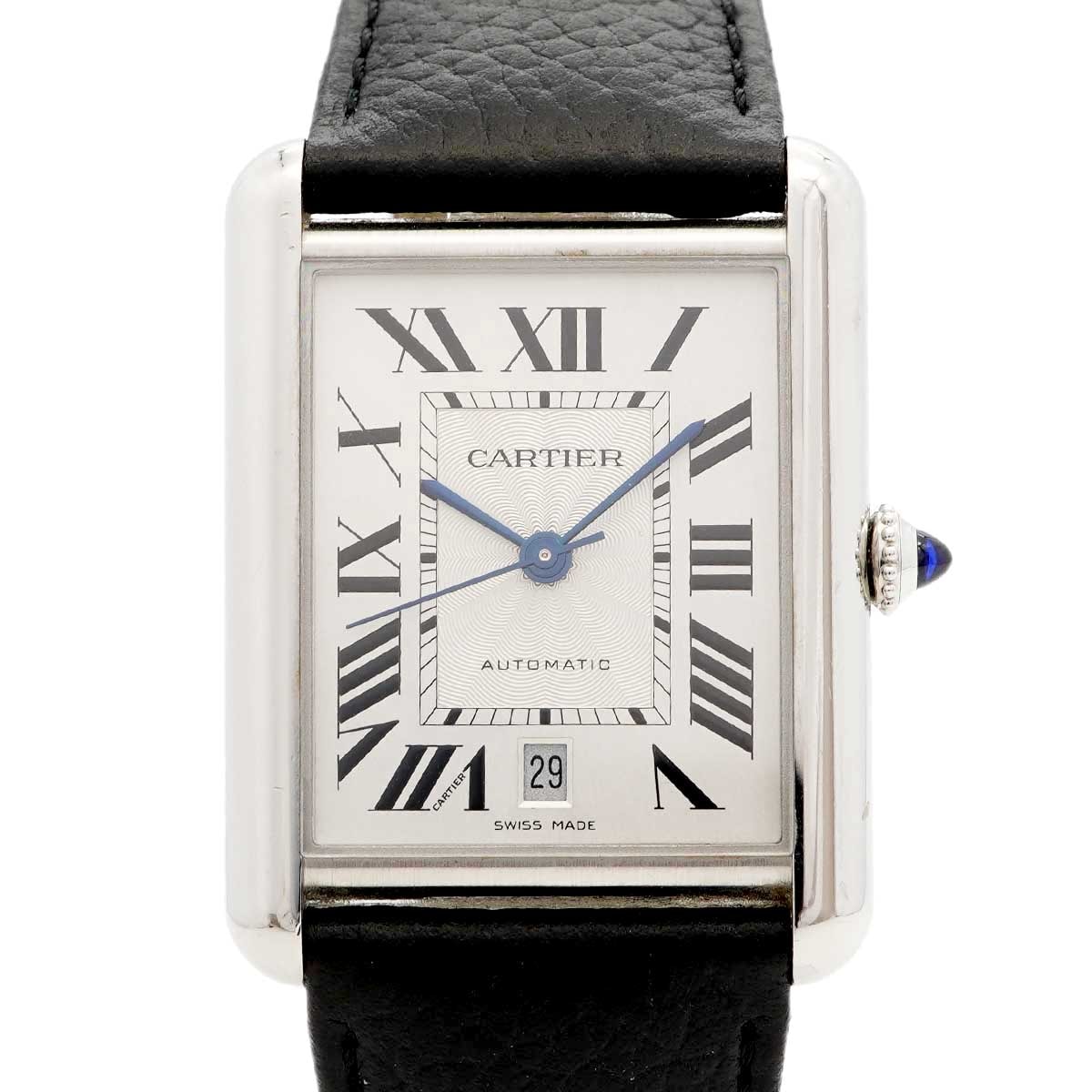 【6wdd0271】カルティエ タンクマストXL WSTA0040 シルバー文字盤【中古】腕時計 メンズ