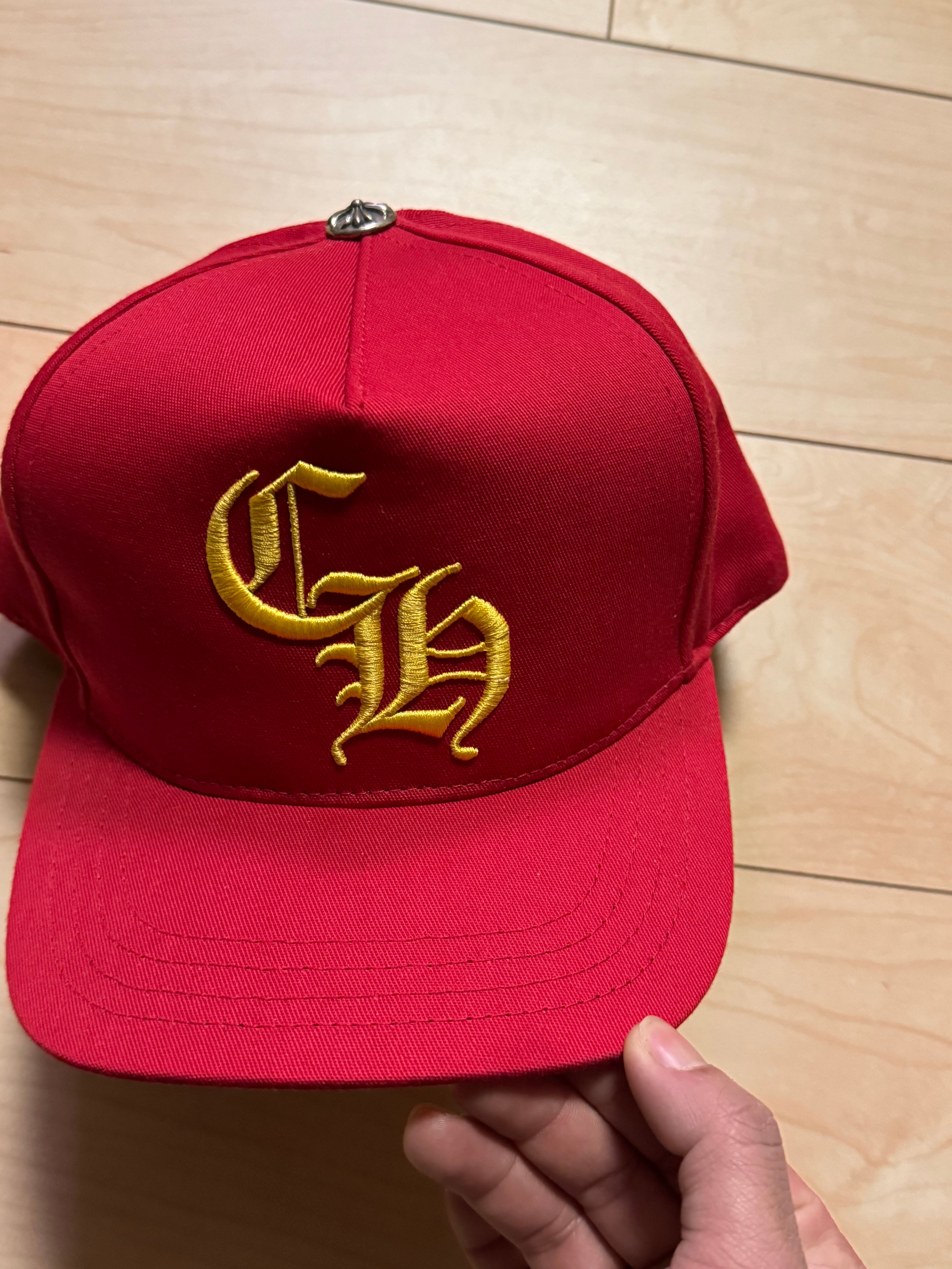 Chrome Hearts Baseball Cap 5 Panel CH "Red/Yellow"