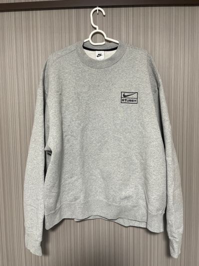 Stussy x Nike Fleece Crew (US Size) "Grey" DO9337-063
