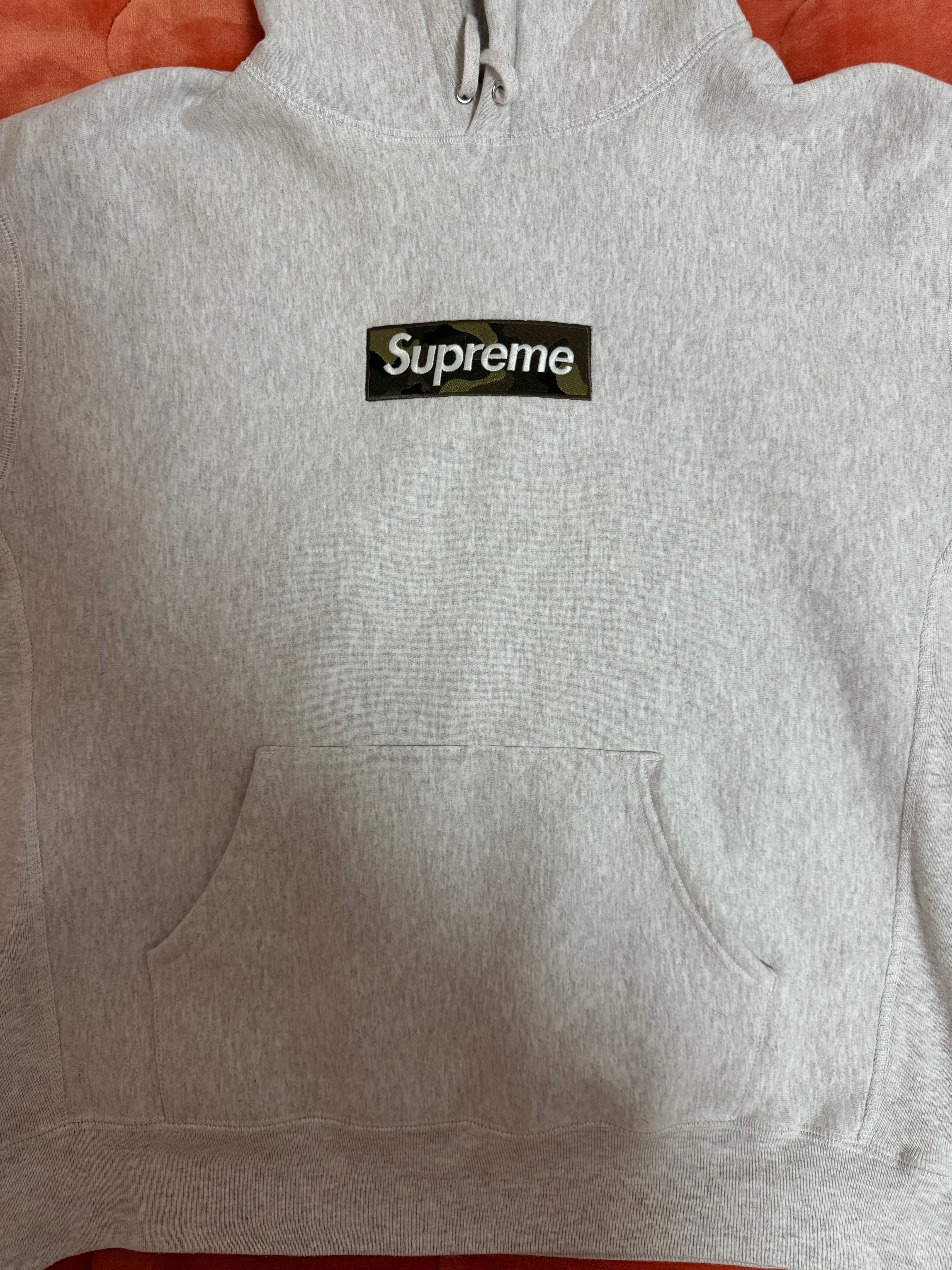 Supreme Box Logo Hooded Sweatshirt "Ash Grey" (23FW)