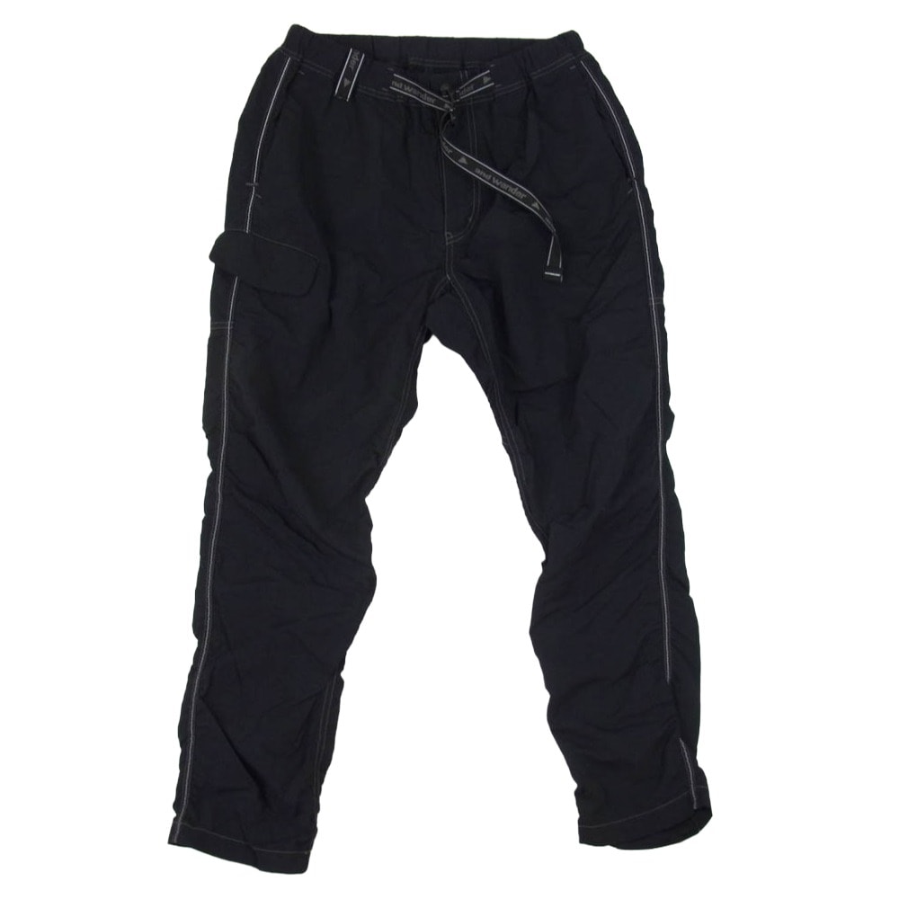 and wander アンドワンダー パンツ 574-3252037 Ny taffeta hiker pants ナイロン タフタ ハイカー パンツ ブラック系 S【中古】