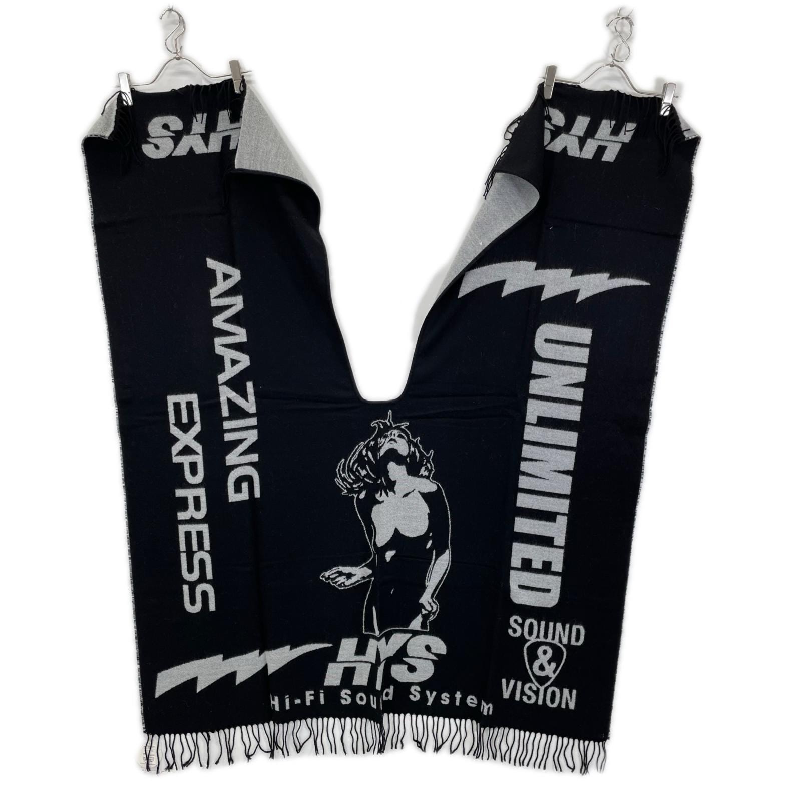 ヒステリックグラマー 02203QC02996 ブラック ロゴ ポンチョ