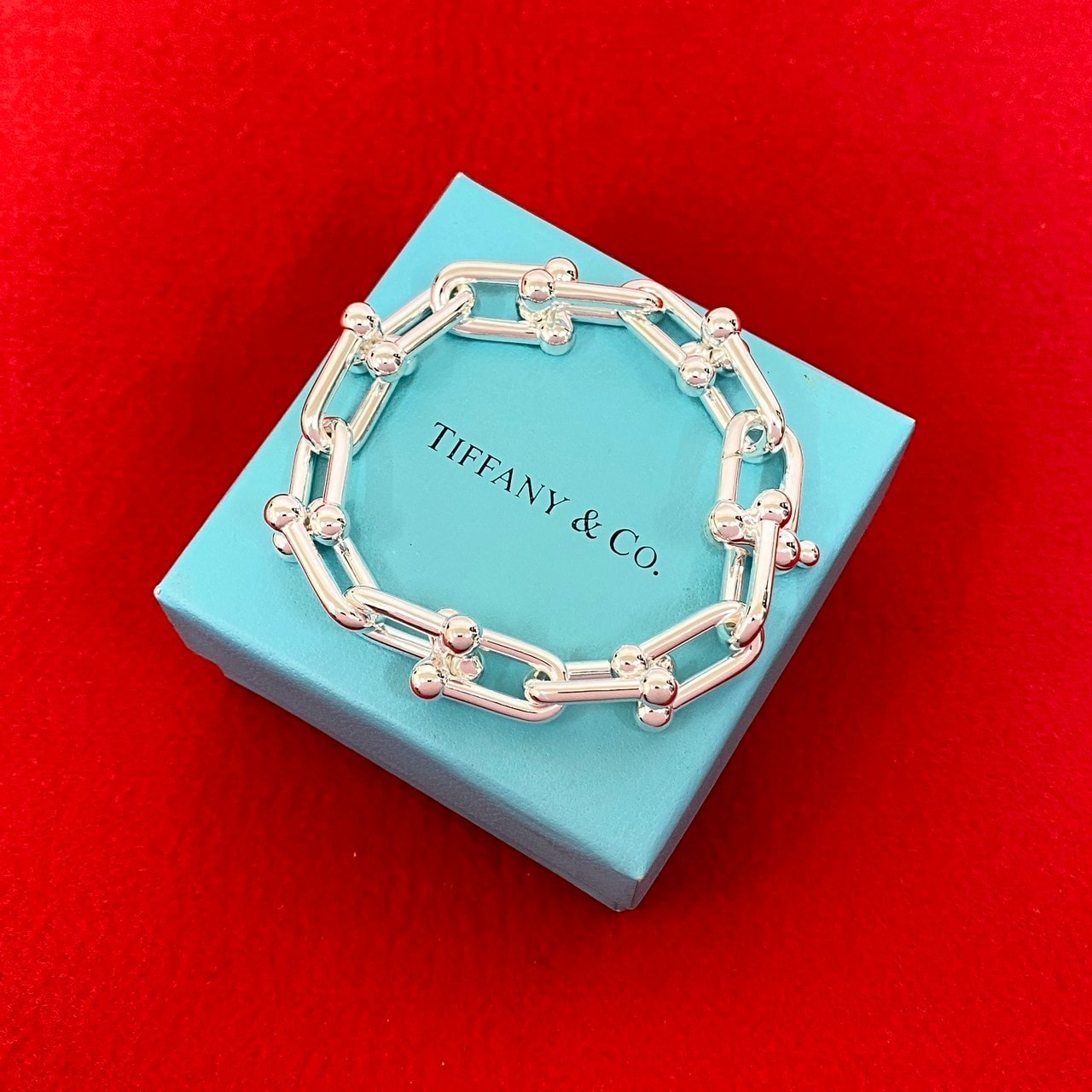TIFFANY&Co. ティファニー ハードウェア ラージリンク ブレスレット シルバー925 ブレスレット シルバー
47259