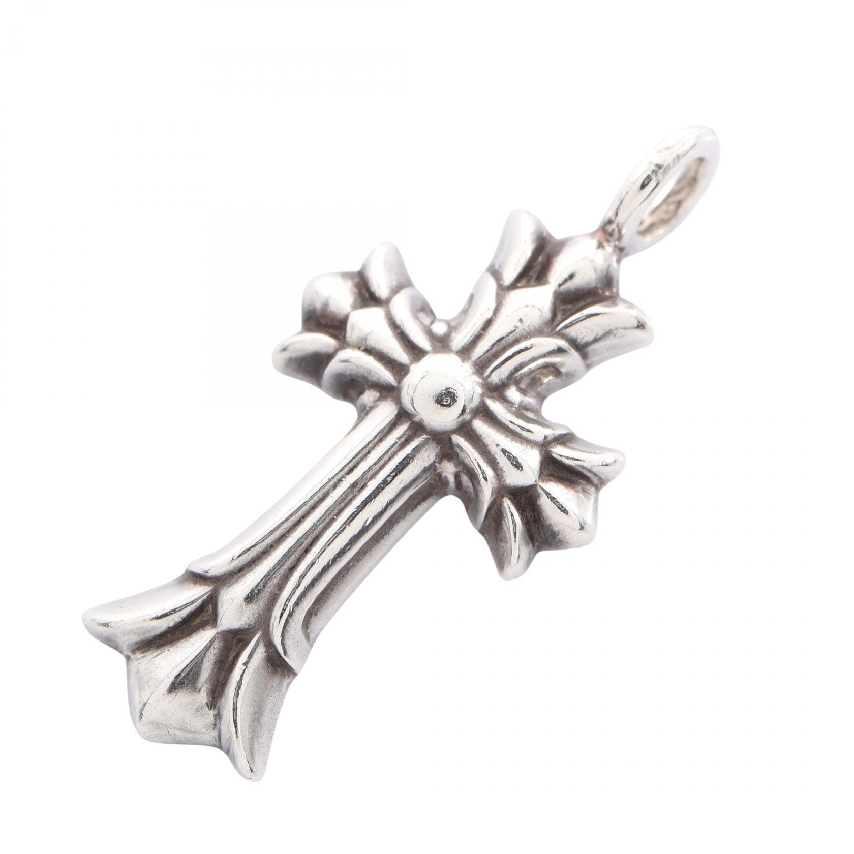 Chrome Hearts Double CH Cross Charm "Silver"