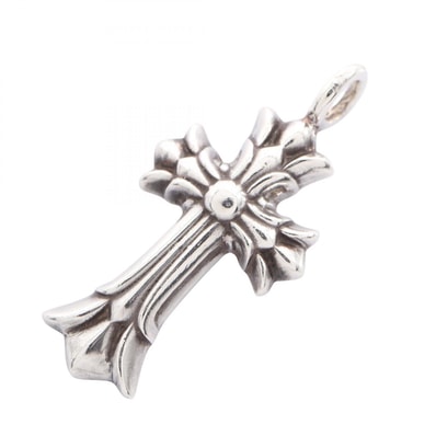 Chrome Hearts Double CH Cross Charm "Silver"
