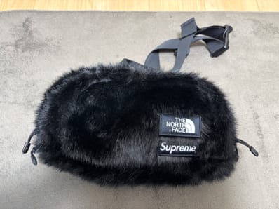 Supreme x The North Face Faux Fur Waist Bag "Black" NM82093I / NF0A5G87