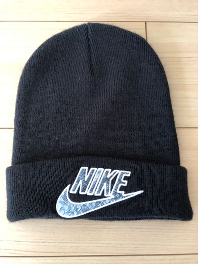 Supreme / Nike® Snakeskin Beanie "Black"