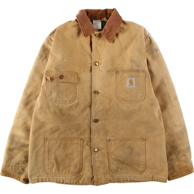 古着 カーハート Carhartt ミシガンチョアコート ダックカバーオール USA製 メンズL相当/eaa636543