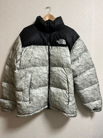 Supreme x The North Face Nuptse Jacket "White Paper Print"