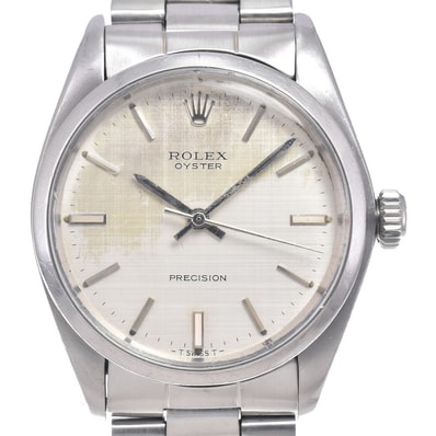 ロレックス ROLEX 6426 ヴィンテージ オイスター プレシジョン Cal.1225 シルバー 手巻き メンズ 腕時計 Q#148134