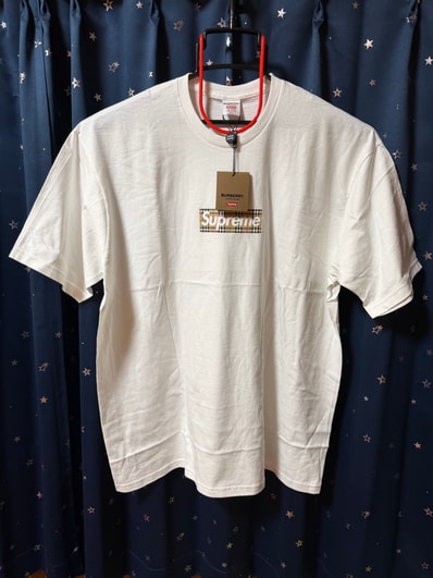 Supreme / Burberry Box Logo Tee "White"