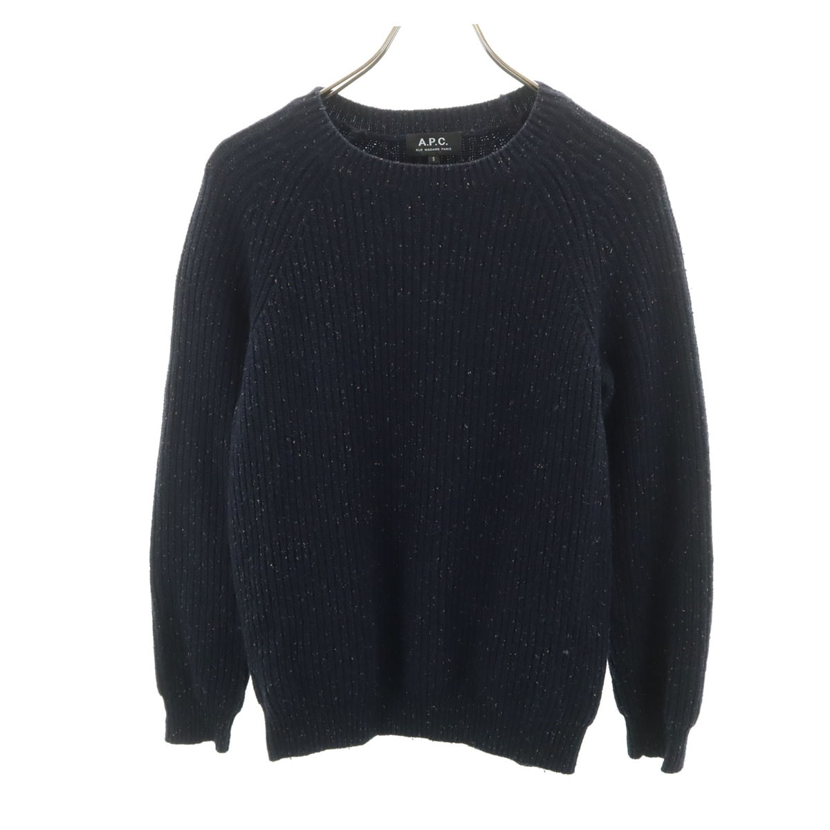 A.P.C. アーペーセー 長袖 セーター S ネイビー ニット