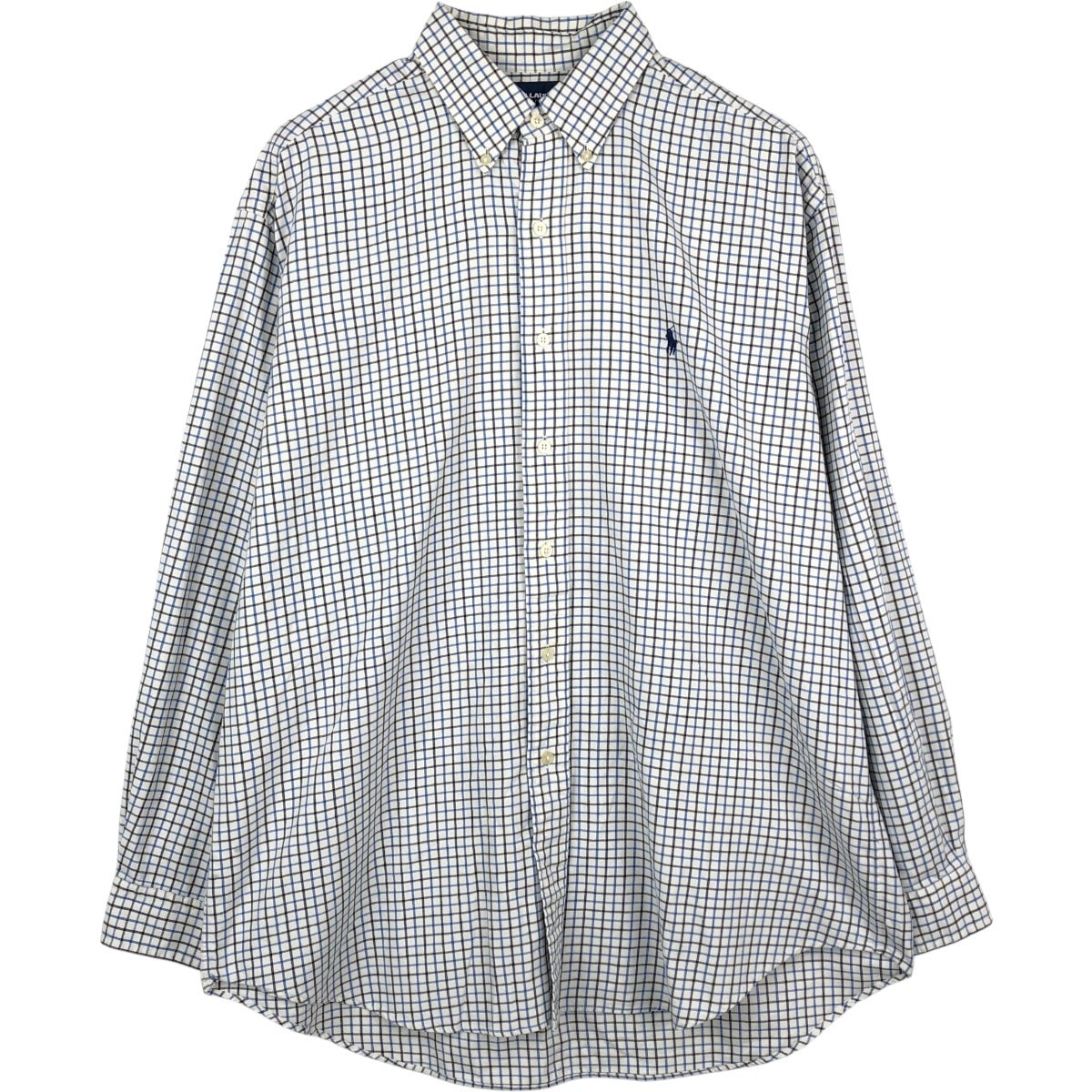 古着 ラルフローレン Ralph Lauren GOLF TILDEN 長袖 ボタンダウンチェックシャツ メンズL相当/eaa666394