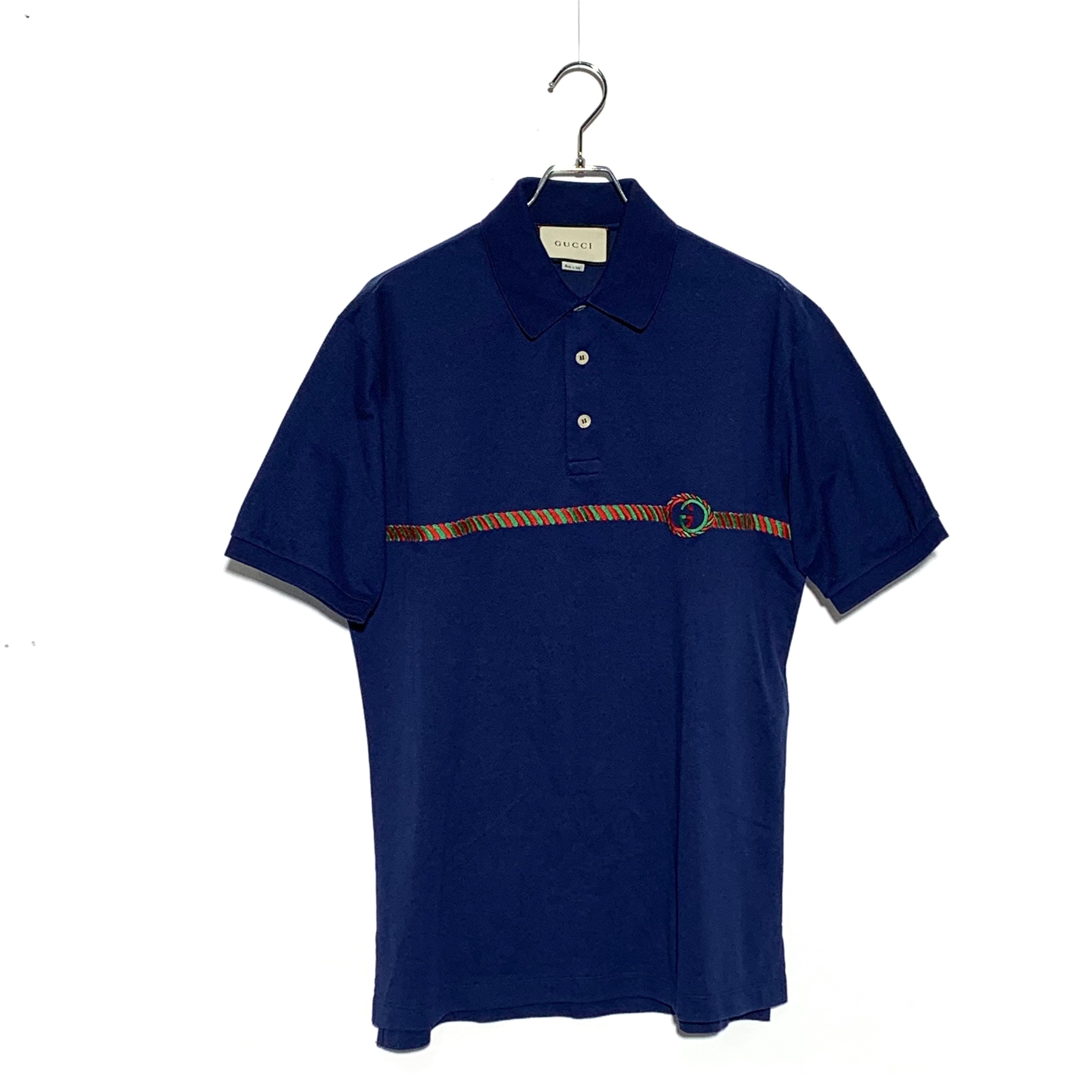 GUCCI GG Embroidered Short Sleeve Polo Shirt