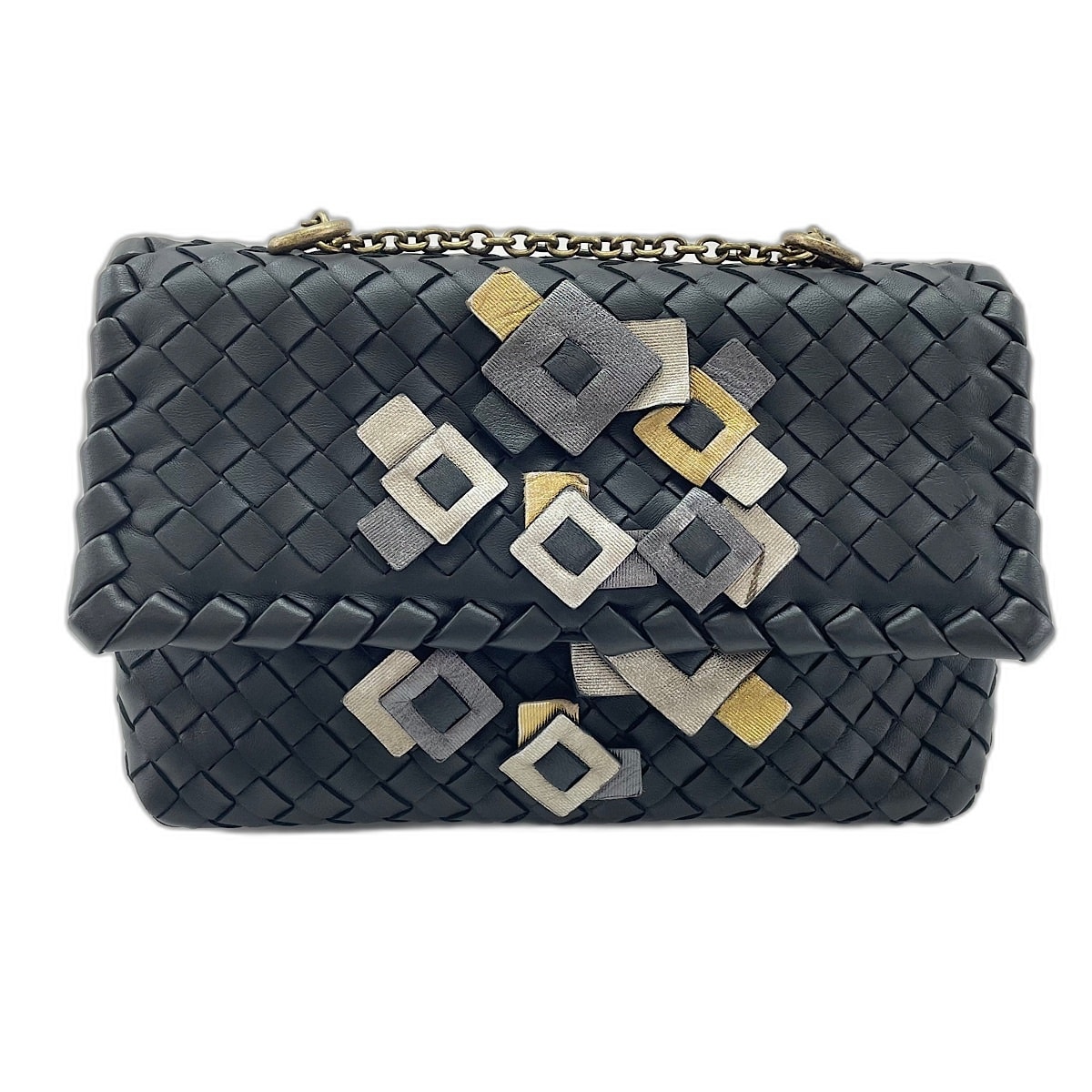 ボッテガヴェネタ BOTTEGAVENETA イントレチャート 2WAY ショルダーバッグ【中古】