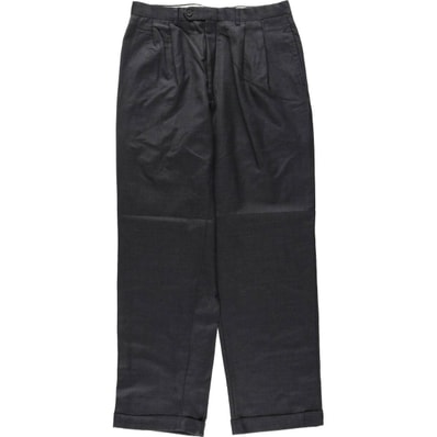 古着 ラルフローレン Ralph Lauren LAUREN ローレン カシミア混 ツータック ウールパンツ スラックス メンズw34相当/eaa634041