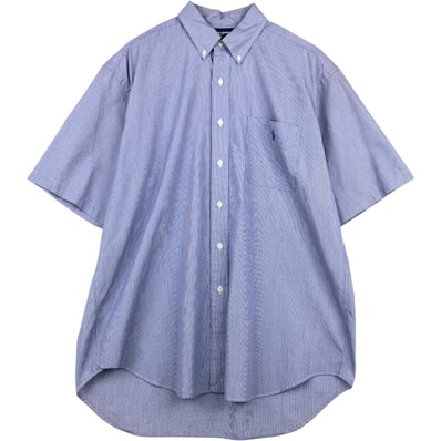 古着 ラルフローレン Ralph Lauren GOLF ポロゴルフ TILDEN 半袖 ボタンダウン チェックシャツ メンズL相当/eaa655852