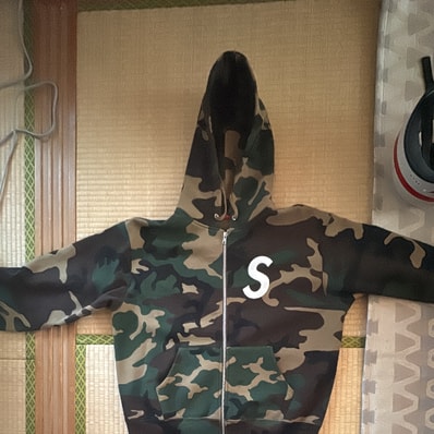 Supreme S Logo Zip Up Hooded Sweatshirt (25FW) "Woodland Camo"