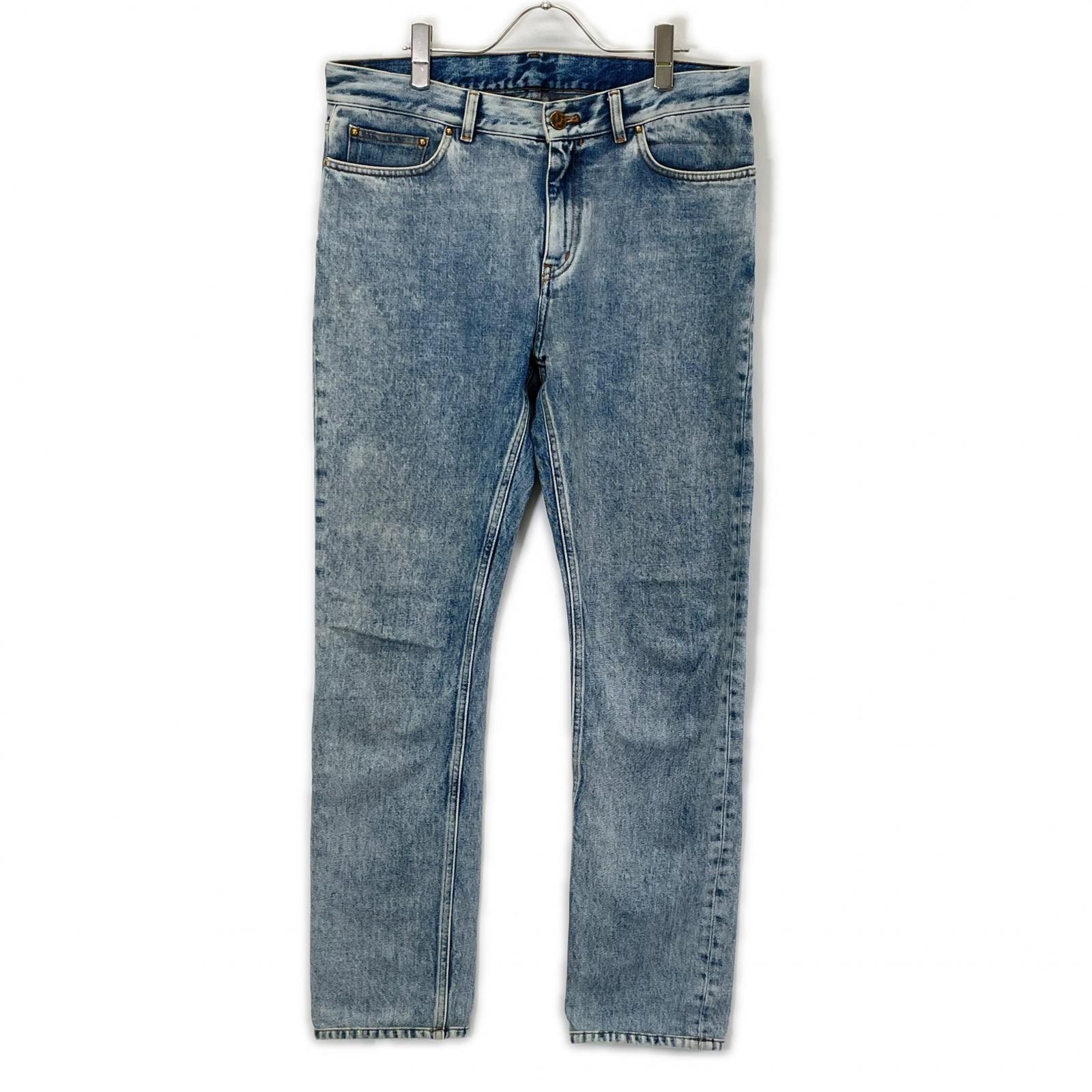 ルイヴィトン 24年製 HJD70WLVP インディゴ WASHED SLIM JEANS/ウォッシュドスリムジーンズ デニムパンツ 33