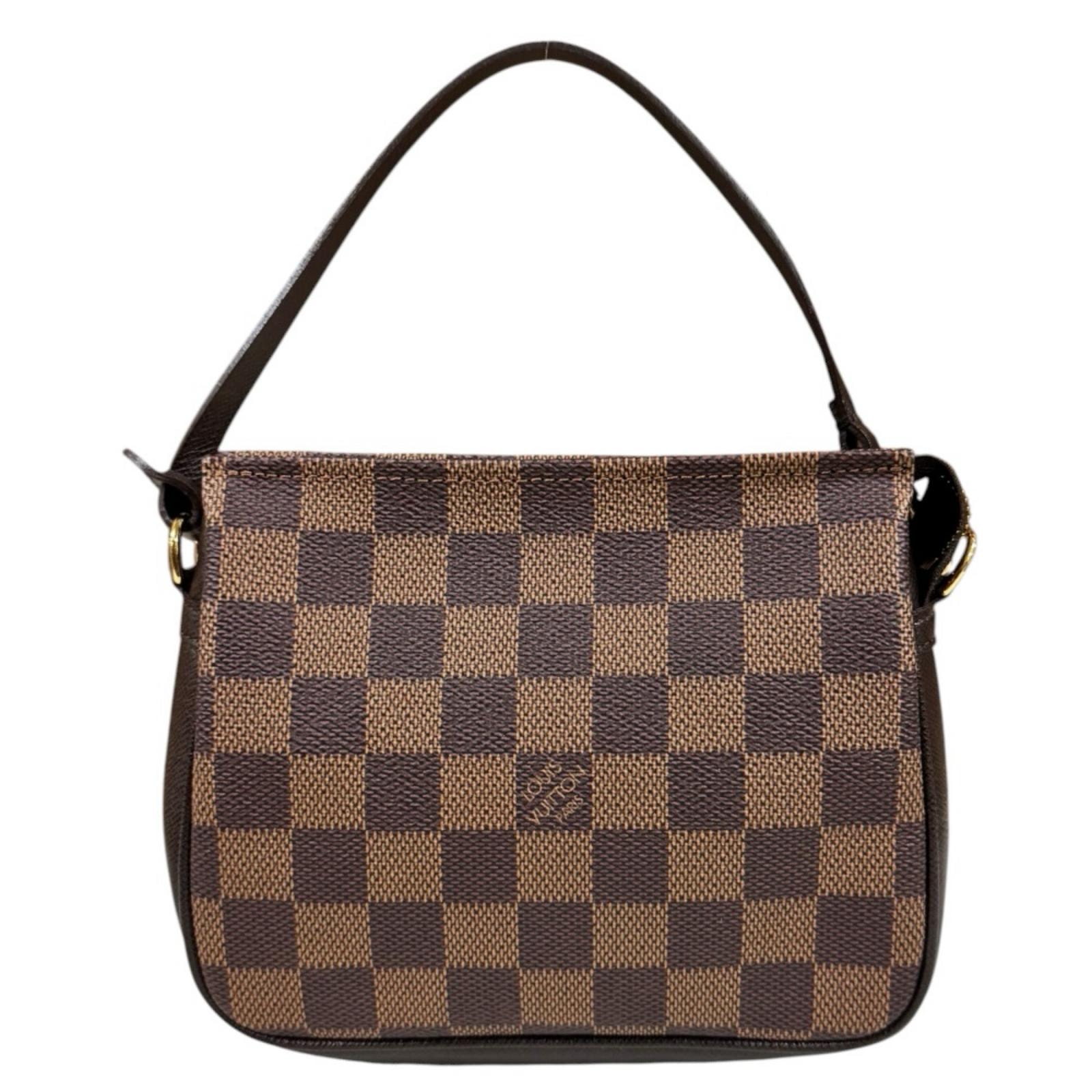 ルイヴィトン トゥルース メイクアップ ダミエ ハンドバッグ ダミエキャンバス N51982 ブラウン レディース LOUIS VUITTON  中古