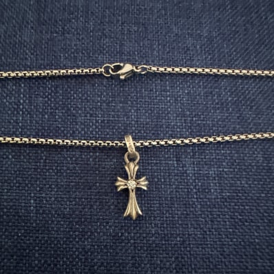 Chrome Hearts CH Cross Baby Fat Charm "Silver"