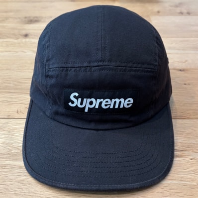 Supreme Washed Chino Twill Camp Cap (24FW) "Black"