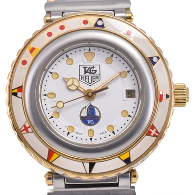 タグホイヤー TAG HEUER 915.808V エグゼクティブ ホワイト クォーツ レディース 美品 腕時計 H#147610