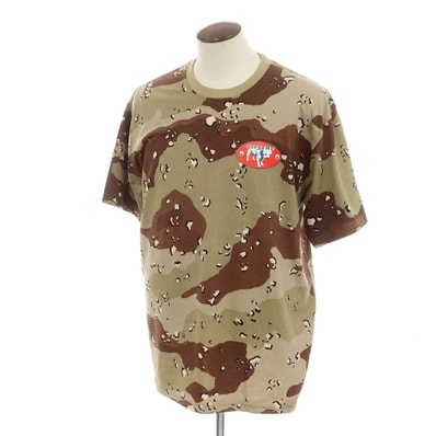 【中古】シュプリーム Supreme 2025年春夏 Dalmatian Tee コットン クルーネック 半袖Tシャツ ベージュxブラウン【サイズXL】【メンズ】