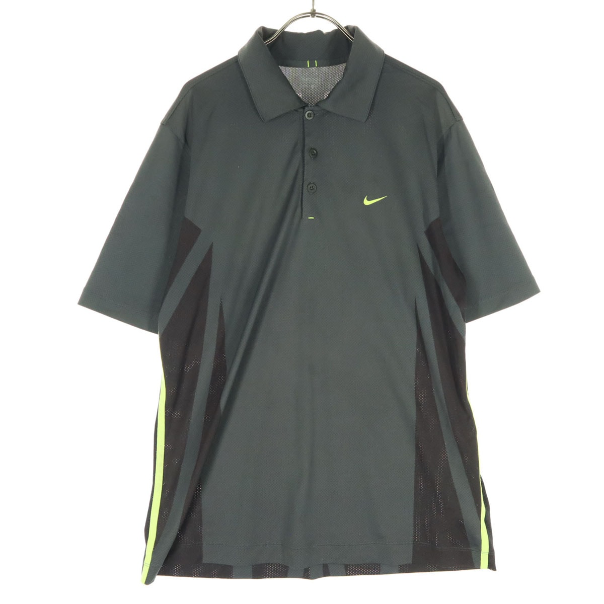 NIKE GOLF ナイキゴルフ スウッシュ 半袖 ポロシャツ L グレー