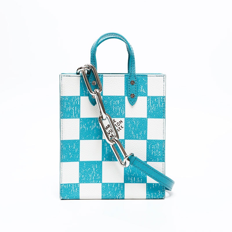 Vuitton LV 다미에 체커보드 삭스 플라스틱 숄더백 [중고]