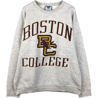 古着 90年代 リー Lee BOSTON ボストン大学 鷲柄 イーグル柄 3連プリント カレッジスウェットシャツ トレーナー USA製 メンズL相当 ヴィンテージ/eaa592652