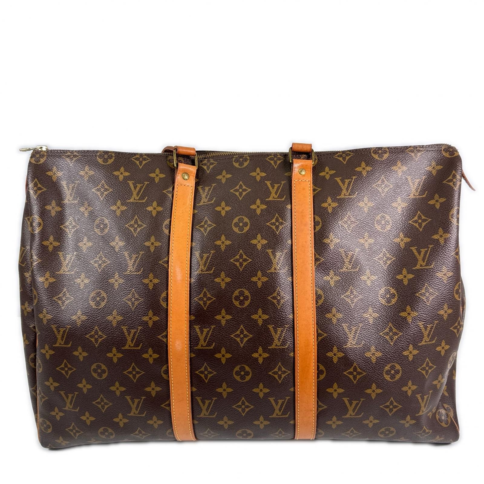 LOUIS VUITTON ルイ・ヴィトン ボストンバッグ バッグ フラネリー45 ブラウン ヌメ革/モノグラムキャンバス ユニセックス