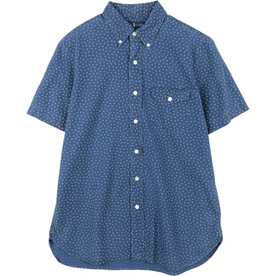 古着 ラルフローレン Ralph Lauren 総柄 半袖 ボタンダウンシャツ メンズM相当/eaa623599