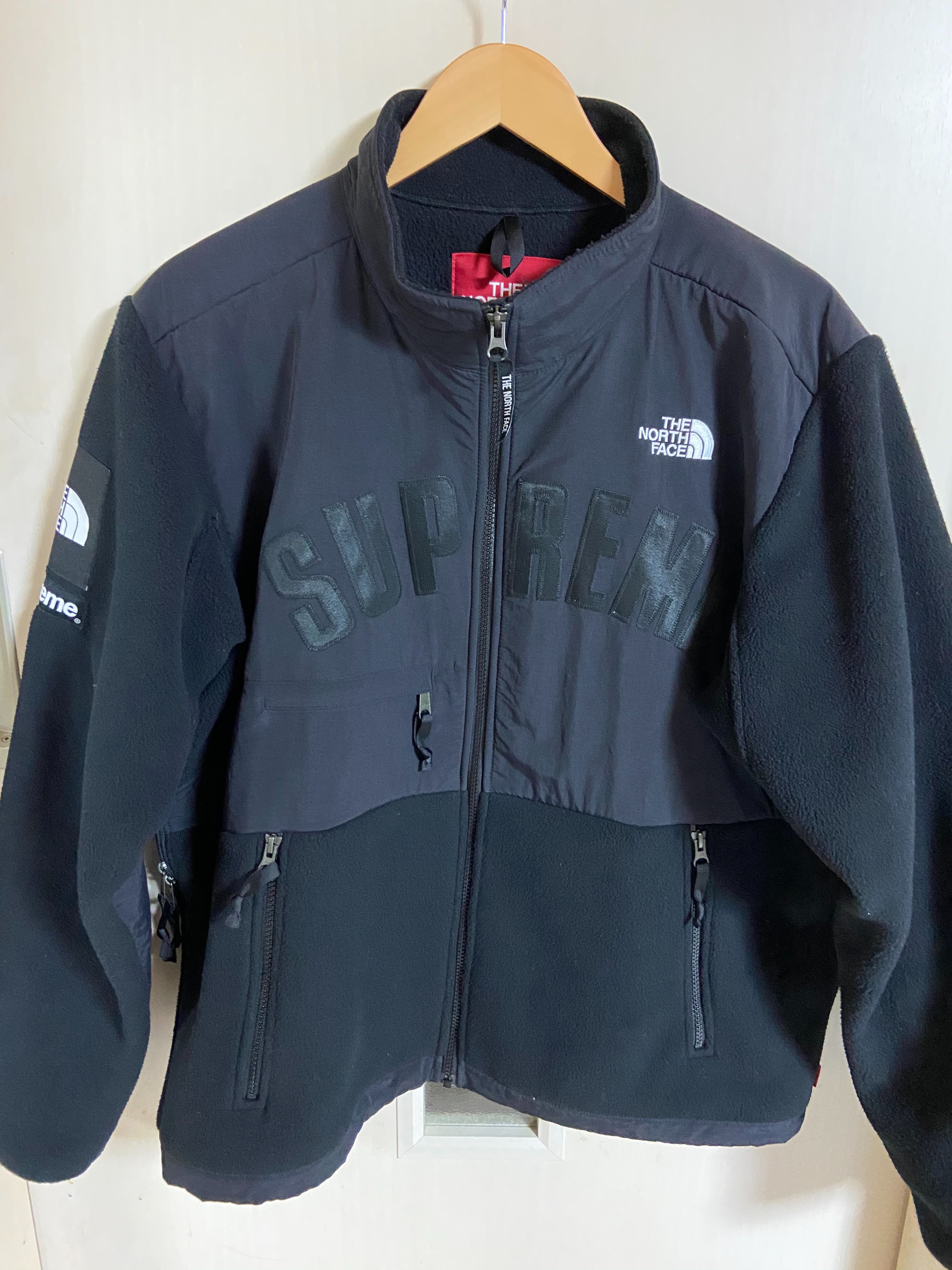 Supreme x The North Face Arc Logo Denali Fleece Jacket "Black"