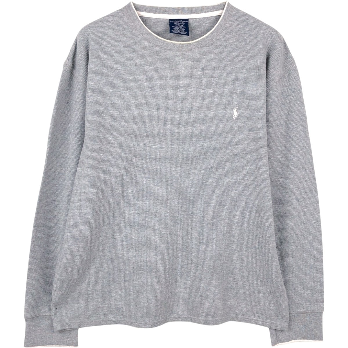 古着 ラルフローレン Ralph Lauren POLO RALPH LAUREN SLEEPWEAR サーマルロンT ワッフル メンズXL相当/eaa677777