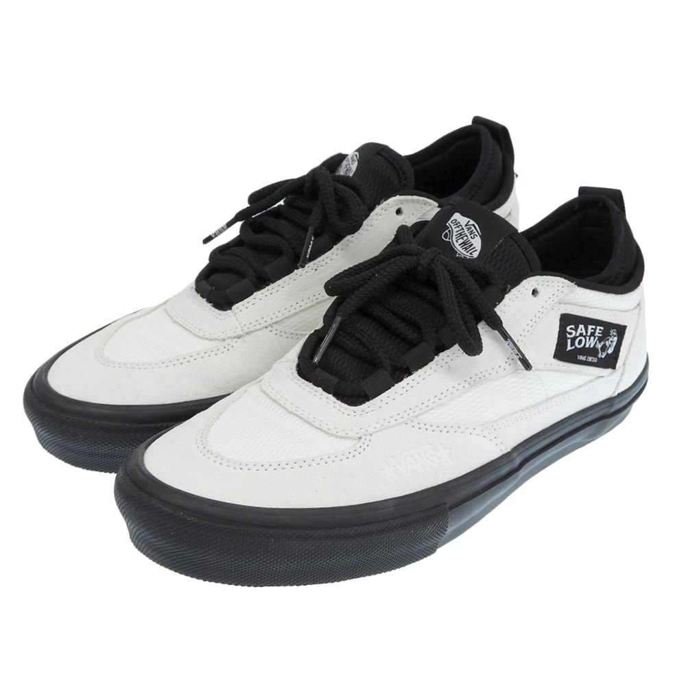 バンズ 美品 ×ATIBA スケートボード シューズ メンズ ホワイト×ブラック 28cm VN000EEHBWI 10.0(US)