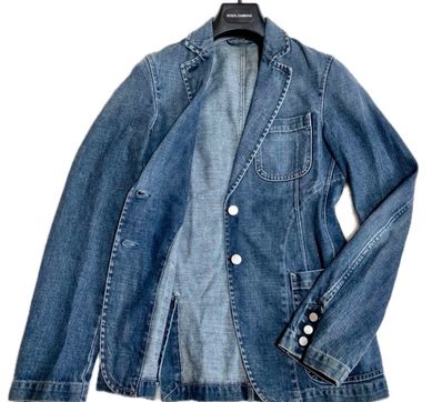 希少 FENDI フェンディ デニムジャケット テーラードジャケット 銀ボタン