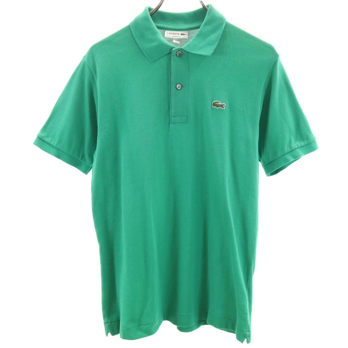LACOSTE ラコステ 日本製 半袖 ポロシャツ 3 グリーン 鹿の子
