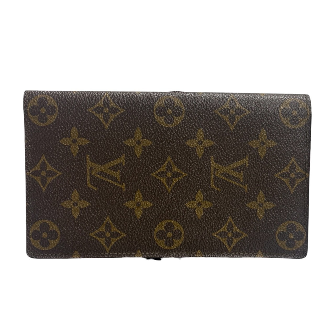 美品 LOUIS VUITTON ルイヴィトン モノグラム ブラウン レザー 長財布 札入れ S1-00124 【中古】