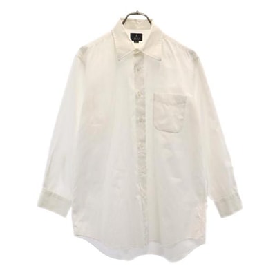 LANVIN ランバン 日本製 長袖 シャツ 41-80 ホワイト