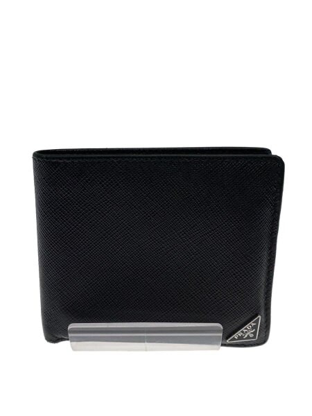 PRADA Saffiano Triangle Wallet "Black"