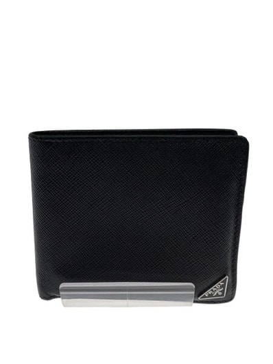 PRADA Saffiano Triangle Wallet "Black"