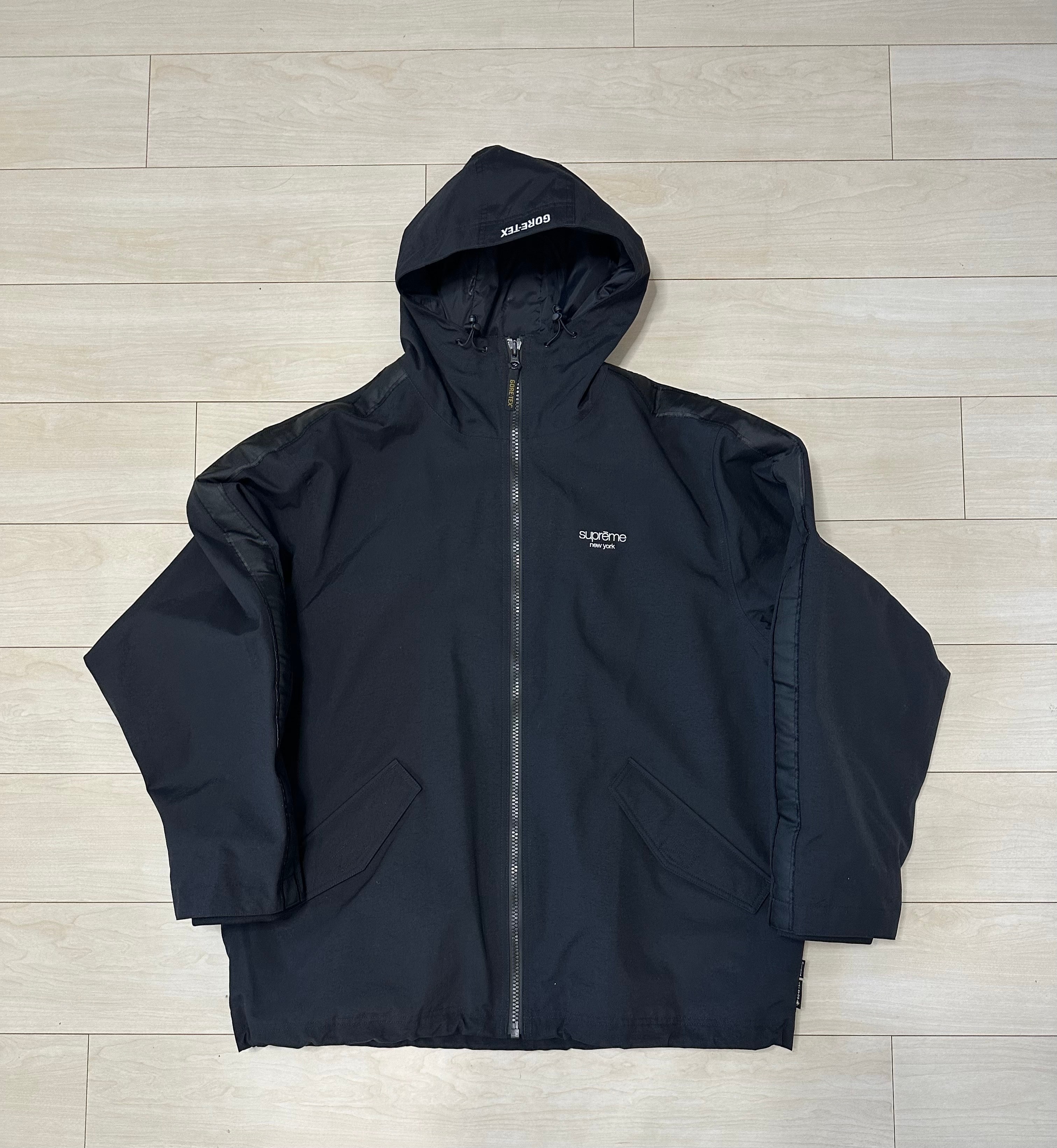 Supreme GORE-TEX Stripe Hooded Jacket "Black"