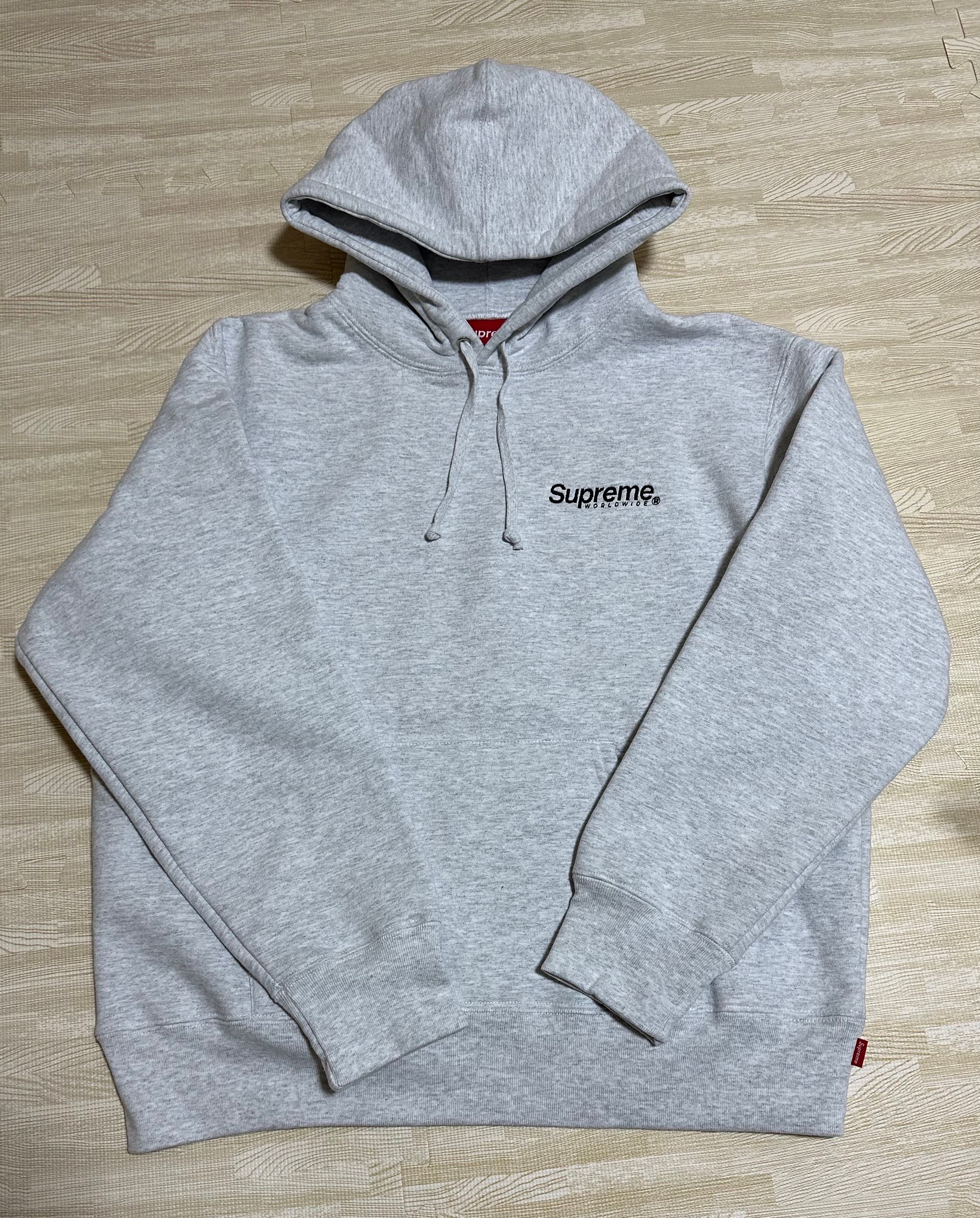 Supreme Worldwide Hooded Sweatshirt "Ash Grey"